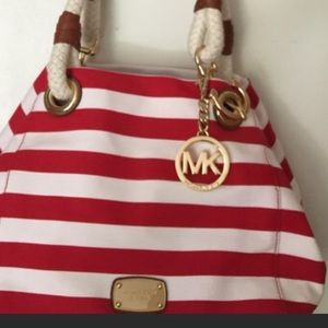 Michael kors canvas tote